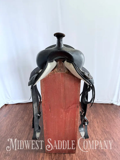 15” Abetta Original Western Synthetic Trail Saddle Lightweight Round Skirt Western Saddle