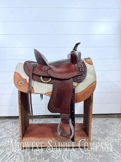 15’’ American Saddlery “The Mule Tamer” Western High Back Trail Saddle - 7” Gullet Western Saddle