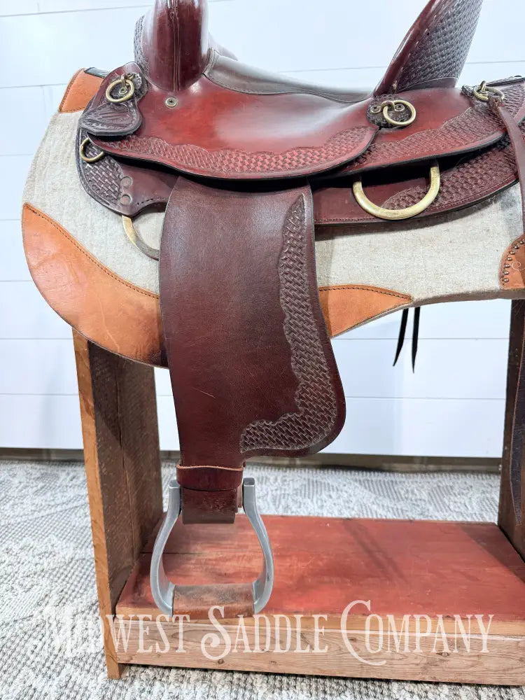 15’’ American Saddlery “The Mule Tamer” Western High Back Trail Saddle - 7” Gullet Western Saddle