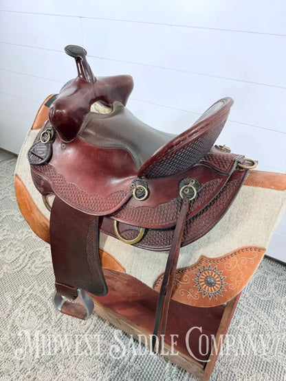 15’’ American Saddlery “The Mule Tamer” Western High Back Trail Saddle - 7” Gullet Western Saddle