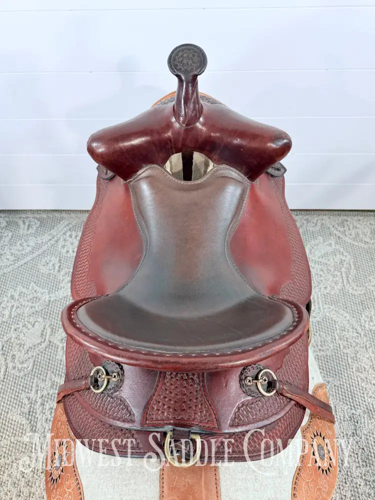 15’’ American Saddlery “The Mule Tamer” Western High Back Trail Saddle - 7” Gullet Western Saddle