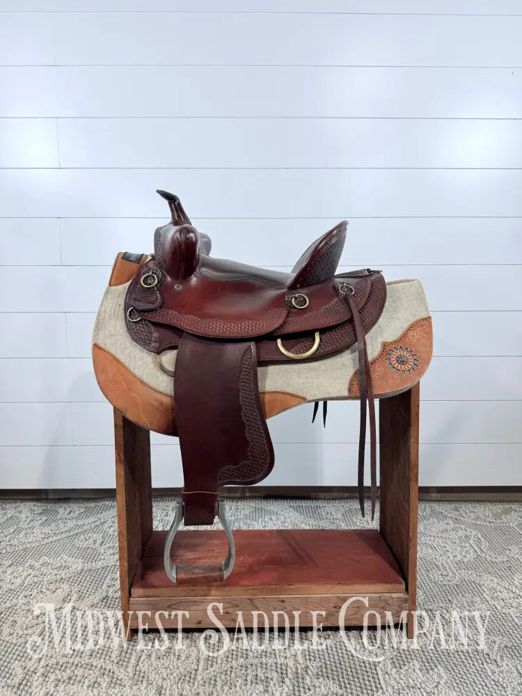 15’’ American Saddlery “The Mule Tamer” Western High Back Trail Saddle - 7” Gullet Western Saddle
