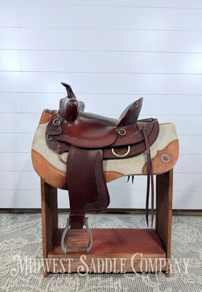 15’’ American Saddlery “The Mule Tamer” Western High Back Trail Saddle - 7” Gullet Western Saddle