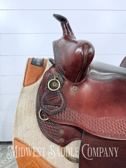 15’’ American Saddlery “The Mule Tamer” Western High Back Trail Saddle - 7” Gullet Western Saddle