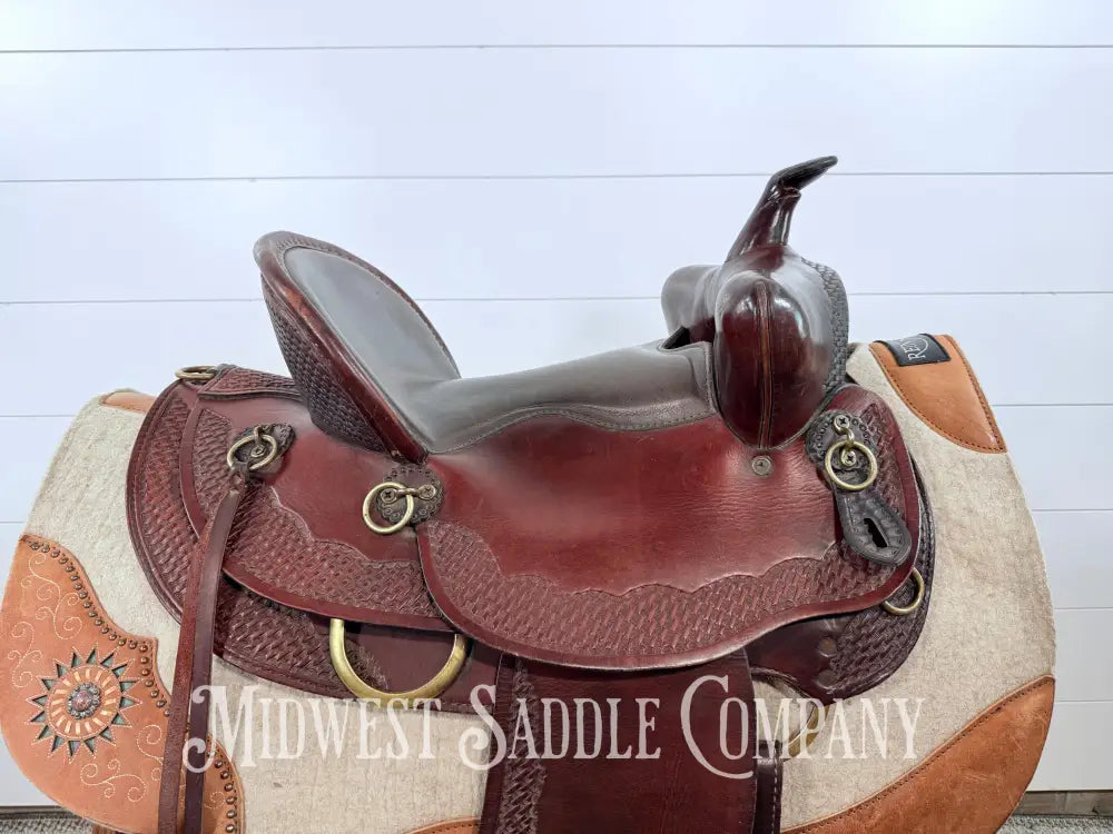 15’’ American Saddlery “The Mule Tamer” Western High Back Trail Saddle - 7” Gullet Western Saddle
