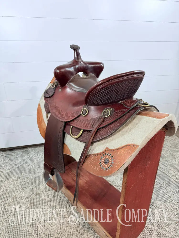 15’’ American Saddlery “The Mule Tamer” Western High Back Trail Saddle - 7” Gullet Western Saddle