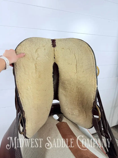 15’’ American Saddlery “The Mule Tamer” Western High Back Trail Saddle - 7” Gullet Western Saddle