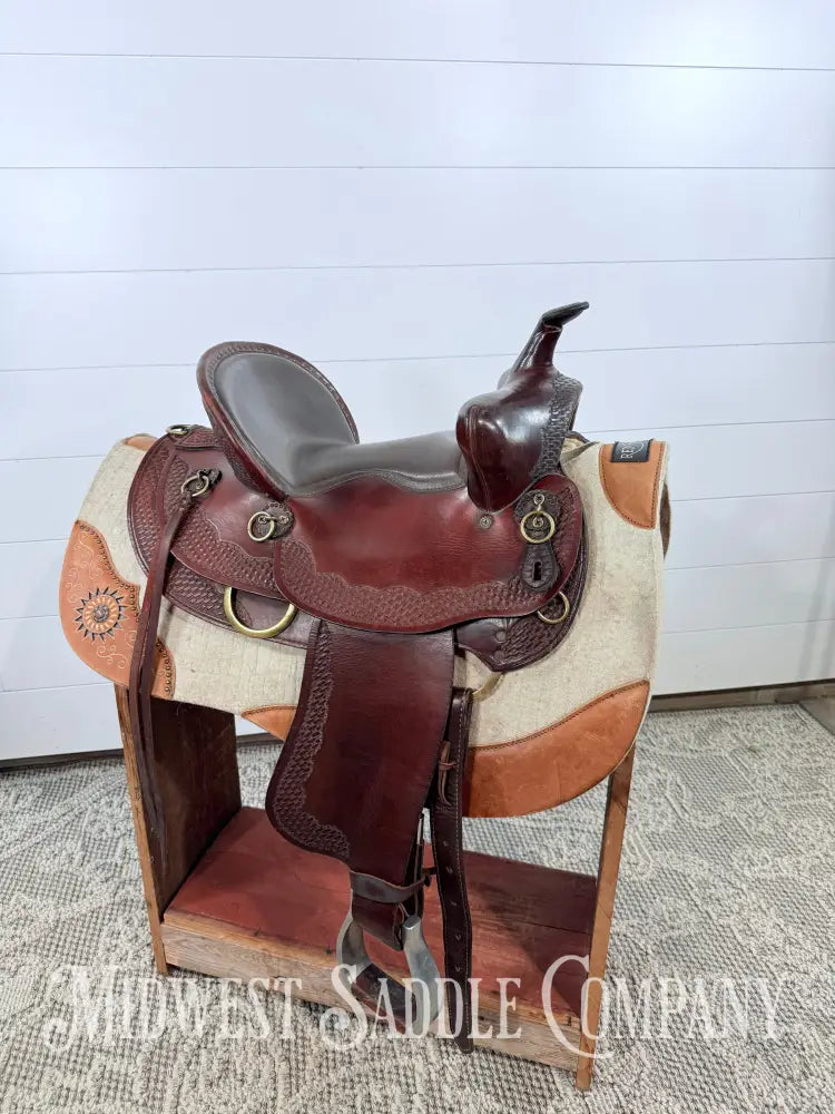 15’’ American Saddlery “The Mule Tamer” Western High Back Trail Saddle - 7” Gullet Western Saddle