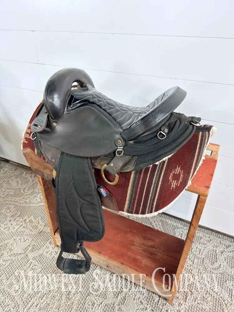 15” Big Horn Western Endurance Cordura Saddle No. 119 Center Fire SQHB 6” Gullet - Endurance Saddle