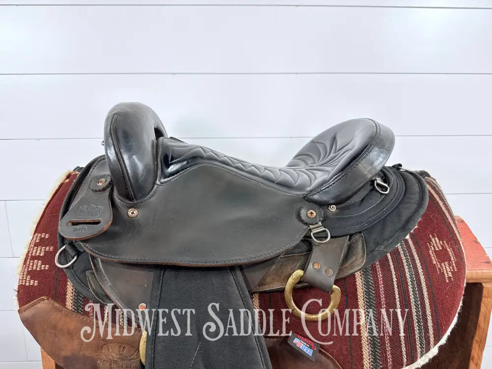 15” Big Horn Western Endurance Cordura Saddle No. 119 Center Fire SQHB 6” Gullet - Endurance Saddle