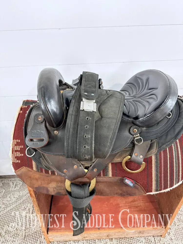 15” Big Horn Western Endurance Cordura Saddle No. 119 Center Fire SQHB 6” Gullet - Endurance Saddle