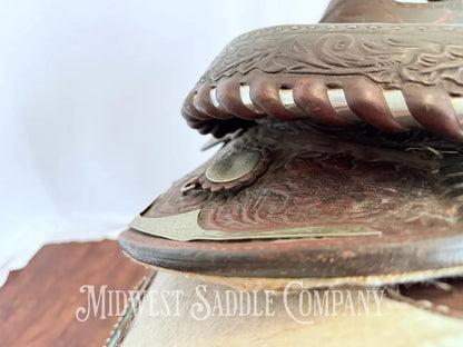 15” Circle Y Arabian Western Show Saddle with Round Skirt