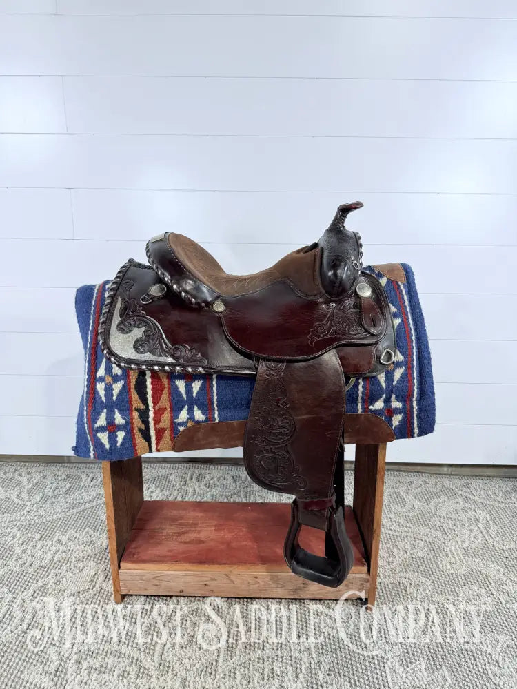 15” Circle Y Equitation Western Show Saddle Wide Fit Western Saddle