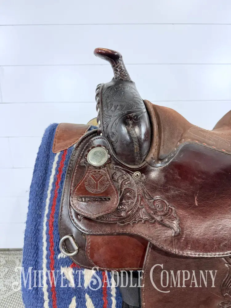 15” Circle Y Equitation Western Show Saddle Wide Fit Western Saddle