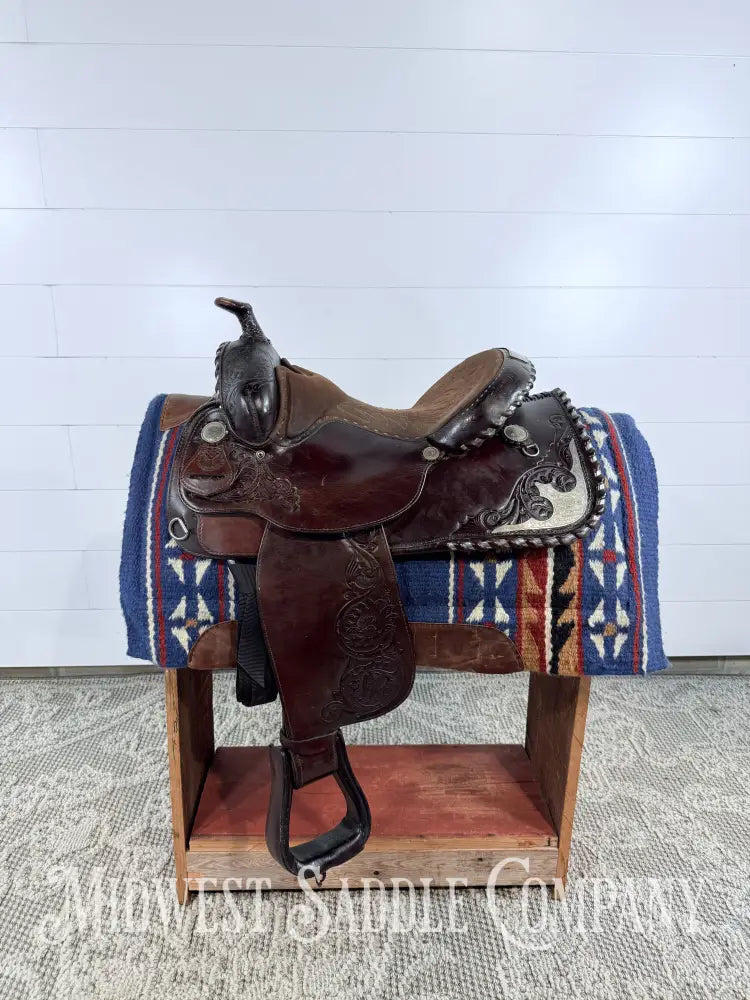 15” Circle Y Equitation Western Show Saddle Wide Fit Western Saddle