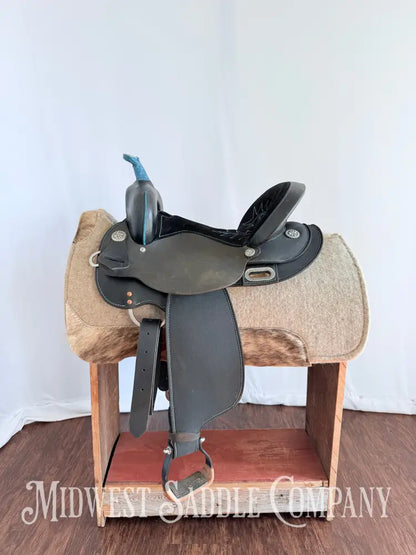 15” Circle Y High Horse Mercury Western Barrel Saddle Lightweight Synthetic Round Skirt Western Saddle
