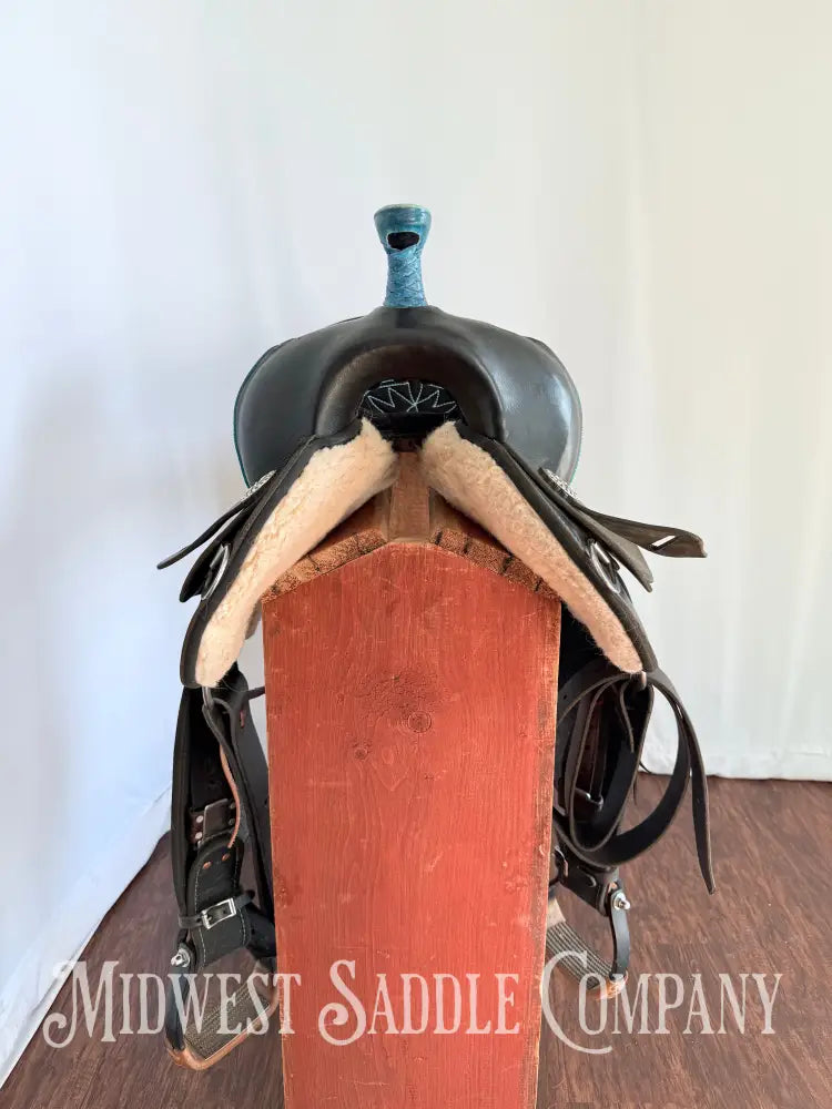 15” Circle Y High Horse Mercury Western Barrel Saddle Lightweight Synthetic Round Skirt Western Saddle