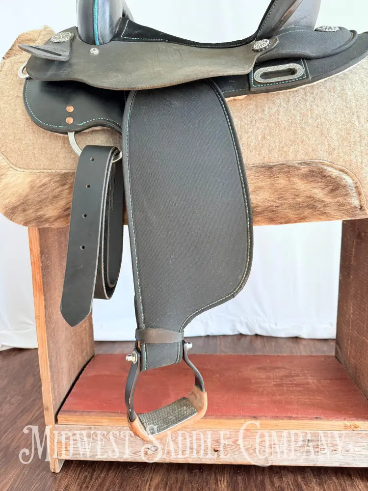 15” Circle Y High Horse Mercury Western Barrel Saddle Lightweight Synthetic Round Skirt Western Saddle