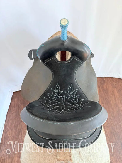 15” Circle Y High Horse Mercury Western Barrel Saddle Lightweight Synthetic Round Skirt Western Saddle