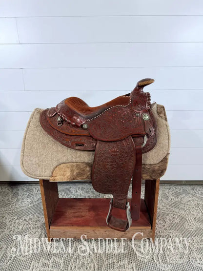 15’’ Circle Y Western Equitation Buckstitch Arabian Saddle 7’’ Gullet, - 15’’ / 7’’ - Western Saddle