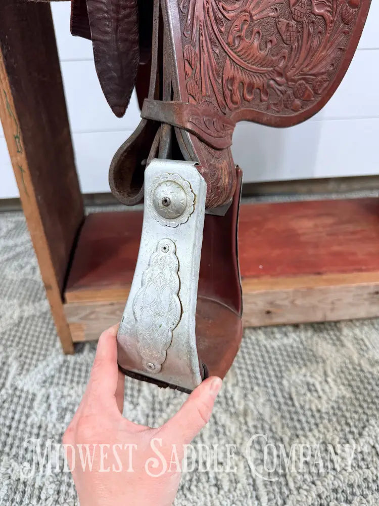 15’’ Circle Y Western Equitation Buckstitch Arabian Saddle 7’’ Gullet, - 15’’ / 7’’ - Western Saddle