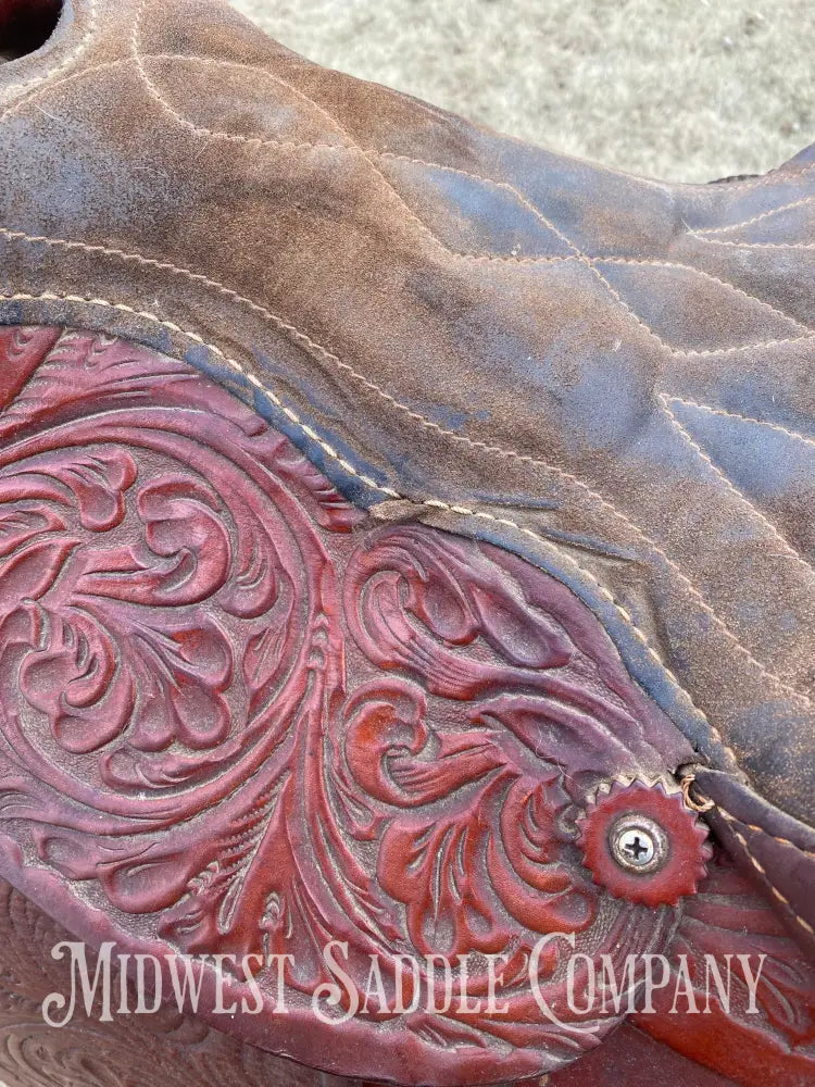15” K & B Saddlery Western Trail Saddle - Made In Usa