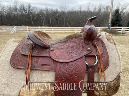 15” K & B Saddlery Western Trail Saddle - Made In Usa