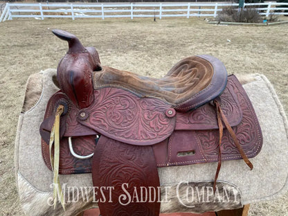 15” K & B Saddlery Western Trail Saddle - Made In Usa