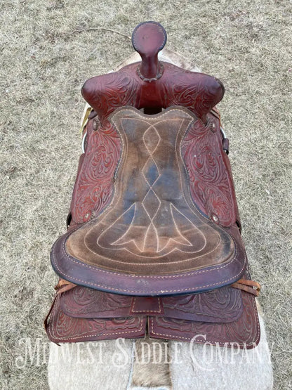 15” K & B Saddlery Western Trail Saddle - Made In Usa