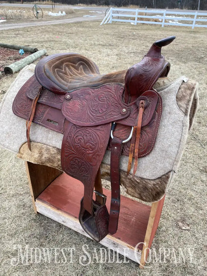 15” K & B Saddlery Western Trail Saddle - Made In Usa