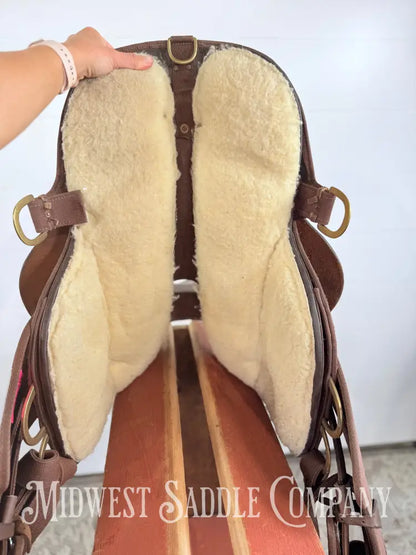 15” King Series Trekker Neutron Western Synthetic Endurance Saddle with Horn Brown - Endurance Saddle