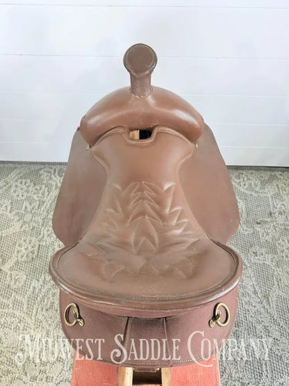 15” King Series Trekker Neutron Western Synthetic Endurance Saddle with Horn Brown - Endurance Saddle