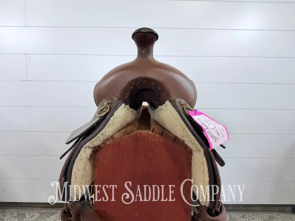 15” King Series Trekker Neutron Western Synthetic Endurance Saddle with Horn Brown - Endurance Saddle