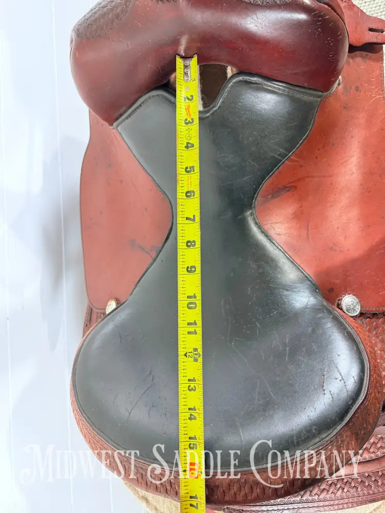 15” Tex Tan Flex Tree Western Trail Saddle 6” Gullet - Western Saddle