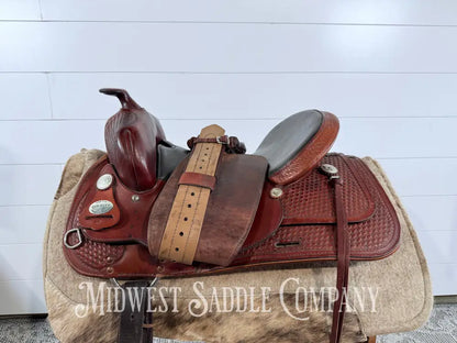 15” Tex Tan Flex Tree Western Trail Saddle 6” Gullet - Western Saddle