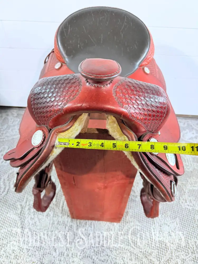 15” Tex Tan Flex Tree Western Trail Saddle 6” Gullet - Western Saddle