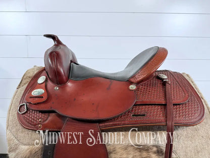 15” Tex Tan Flex Tree Western Trail Saddle 6” Gullet - Western Saddle