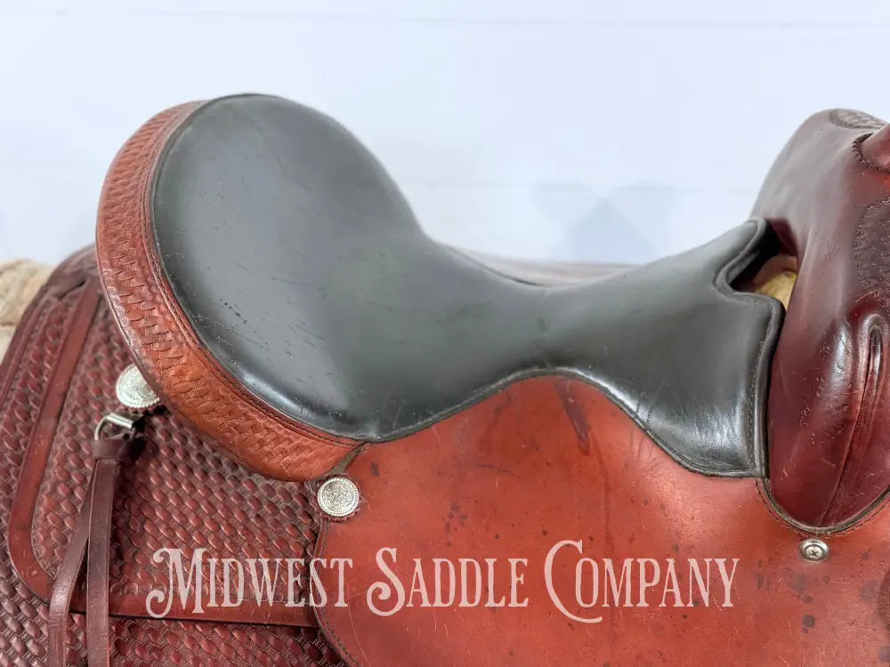 15” Tex Tan Flex Tree Western Trail Saddle 6” Gullet - Western Saddle