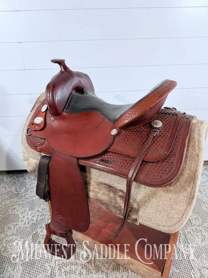 15” Tex Tan Flex Tree Western Trail Saddle 6” Gullet - Western Saddle