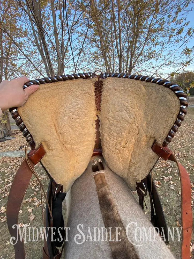 15” Tex Tan Hereford Brand Western Barrel Saddle - Fqhb
