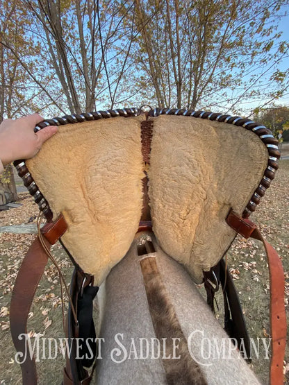 15” Tex Tan Hereford Brand Western Barrel Saddle - Fqhb