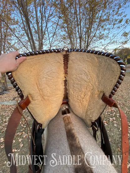 15” Tex Tan Hereford Brand Western Barrel Saddle - Fqhb