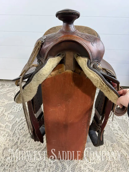 15” Tex Tan Hereford Brand Western Ranch Saddle - 6” Gullet 16” / 6” Western Saddle
