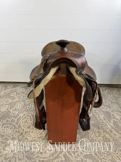 15” Tex Tan Hereford Brand Western Ranch Saddle - 6” Gullet 16” / 6” Western Saddle