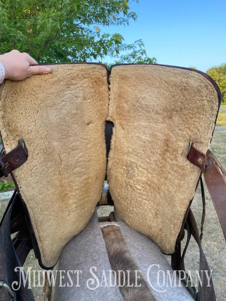 15’ Vintage Circle Y Western Roping Saddle - Fully Tooled!