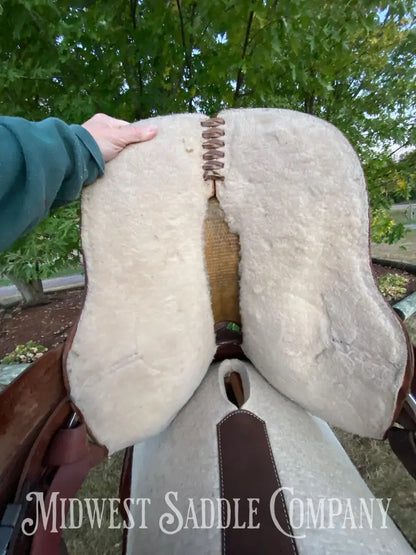 14” Vintage King Series Barrel Racing Western Saddle - Round Skirt