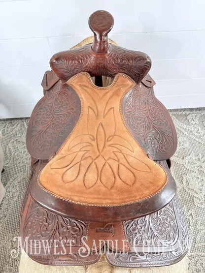 15” Vintage Simco 3100 Western Trail Saddle 6.5” Gullet