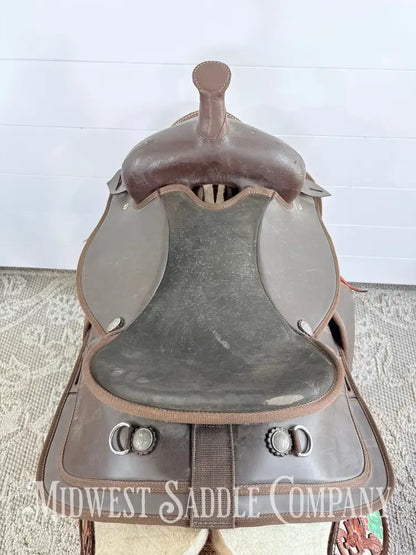 15” Weaver Synthetic Western Trail Saddle Lightweight 6” Gullet