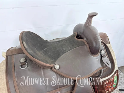 15” Weaver Synthetic Western Trail Saddle Lightweight 6” Gullet