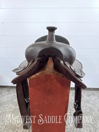 15” Weaver Synthetic Western Trail Saddle Lightweight 6” Gullet